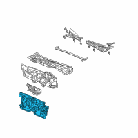 OEM 2001 Honda Civic Insulator, Dashboard Diagram - 74260-S5D-A01