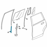 OEM 2022 Honda Ridgeline Sash, L. RR. Door Center (Lower) Diagram - 72770-T6Z-A01