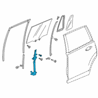 OEM 2018 Honda Pilot Regulator Assembly, Right Rear Door Power Diagram - 72710-TG7-A01