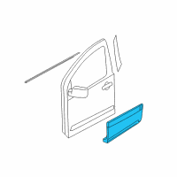 OEM 2006 Infiniti QX56 Moulding-Front Door, RH Diagram - 80870-7S680