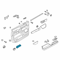 OEM Lincoln Window Switch Diagram - JL7Z-14529-AB