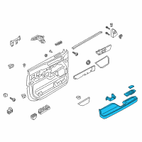 OEM 2019 Lincoln Navigator Armrest Diagram - JL7Z-78240A29-BA