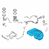 OEM 2010 Nissan Murano Fuel Tank Assembly Diagram - 17202-1AA0B