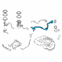 OEM Nissan Murano Tube Assy-Filler Diagram - 17221-1AA0D