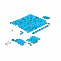 OEM 2004 Chevrolet S10 Panel Asm, Rear Floor Diagram - 12479888