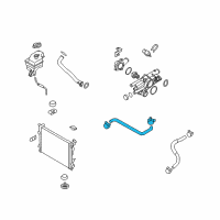 OEM 2015 Kia Optima Hose Assembly-RADAATOR Upper Diagram - 254143S000