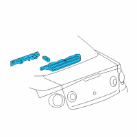 OEM 2008 Chevrolet Cobalt High Mount Lamp Diagram - 15271523