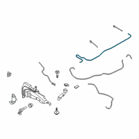 OEM 2021 Lincoln Corsair HOSE - WINDSHIELD WASHER Diagram - LJ7Z-17A605-C