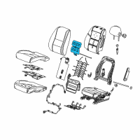 OEM 2016 Chevrolet Impala Seat Back Heater Diagram - 13599725