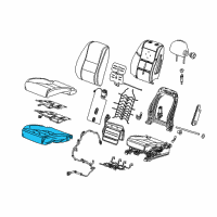 OEM 2018 Chevrolet Impala Seat Cushion Pad Diagram - 84433058