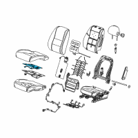 OEM 2015 Chevrolet Impala Heater Asm-Front Seat Cushion Diagram - 22957066