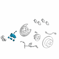 OEM Toyota Matrix Caliper Diagram - 47830-02180