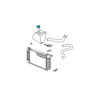 OEM 1993 GMC C2500 Recovery Tank Cap Diagram - 15989074