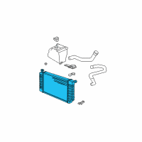 OEM Chevrolet C2500 Suburban Radiator Diagram - 52481442