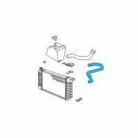 OEM Chevrolet K1500 Suburban Upper Hose Diagram - 15007573