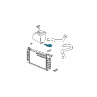 OEM GMC C3500 Radiator Mount Bracket Diagram - 15574276