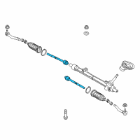 OEM 2015 Nissan Versa Socket Kit-Tie Rod, Inner Diagram - D8521-1HK0A