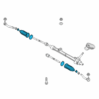 OEM Nissan Boot Kit-Manual Steering Gear Diagram - D8203-5RB0A