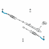 OEM 2012 Nissan Versa Socket Kit-Tie Rod, Outer Diagram - D8640-1HK0A
