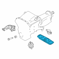 OEM 2017 Infiniti Q60 Member Assy-Engine Mounting, Rear Diagram - 11331-4GE0A