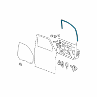 OEM 2012 Ram 1500 Seal-Glass Run Diagram - 55369295AL
