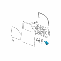 OEM 2012 Ram 1500 Channel-Front Door Glass Diagram - 68044814AA