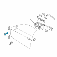 OEM 2017 Infiniti QX50 Check Link Assembly-Front Door RH Diagram - 80430-1BA0A