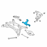 OEM 2006 Infiniti M35 Rear Right Suspension Arm Assembly Diagram - 55501-EG00A