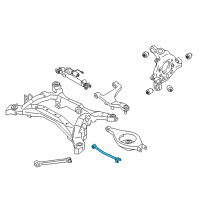 OEM 2008 Infiniti M35 Rear Suspension Front Lower Link Complete Diagram - 551A0-EG000