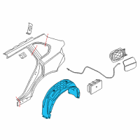 OEM 2017 BMW X6 Cover, Wheel Housing, Rear Left Diagram - 51-71-7-333-527