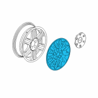 OEM 2007 Chrysler Pacifica Wheel Cover Diagram - 4743816AA