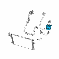 OEM 2021 Jeep Wrangler Bottle-COOLANT Recovery Diagram - 68290093AC