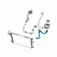 OEM Jeep Wrangler Hose-Radiator Inlet Diagram - 68280788AC