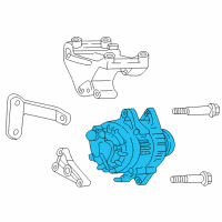 OEM 2002 Dodge Dakota ALTERNATR-Engine Diagram - 5104776AA