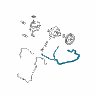 OEM 2010 Chevrolet Malibu Hose Asm-P/S Gear Outlet Diagram - 25921081