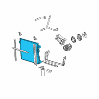 OEM 2003 Ford Explorer Sport Condenser Diagram - 6L5Z-19712-CB