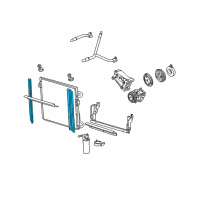 OEM Ford Ranger Condenser Side Seal Diagram - F77Z-19E572-BA