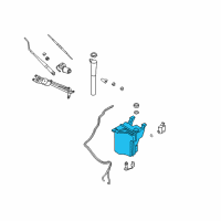 OEM 2007 Kia Sorento Windshield Washer Reservoir Assembly Diagram - 986113E100