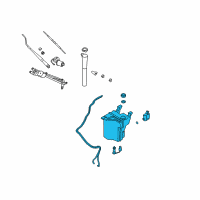 OEM Kia Sorento Reservoir Assembly-Windshield Diagram - 986103E100DS