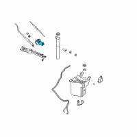 OEM Kia Windshield Wiper Motor Assembly Diagram - 981103E000