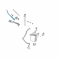 OEM 2007 Kia Sorento Windshield Wiper Arm Assembly Diagram - 983103E000