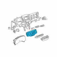 OEM 2008 Pontiac Torrent Dash Control Unit Diagram - 25976027