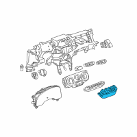 OEM 2009 Pontiac Torrent Window Switch Diagram - 25808185