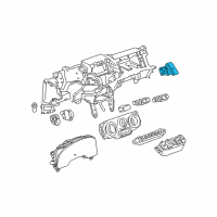 OEM Chevrolet Equinox Hazard Switch Diagram - 15278007