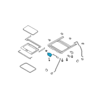 OEM Nissan Rogue Select Motor Assy-Sunroof Diagram - 91295-JM01B