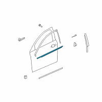 OEM 2007 Saturn Aura Belt Molding Diagram - 25974541