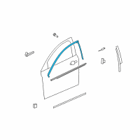 OEM Saturn Aura Upper Molding Diagram - 25974543