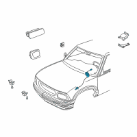 OEM Chevrolet S10 Coil Kit, Steering Wheel Inflator Restraint Module Diagram - 26087310
