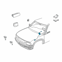 OEM GMC Jimmy Coil Kit, Steering Wheel Inflator Restraint Module Diagram - 26087310