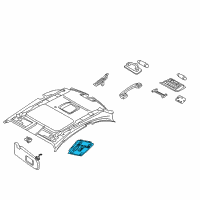 OEM 2006 BMW 325xi Switch Unit Roof Diagram - 61-31-9-225-539